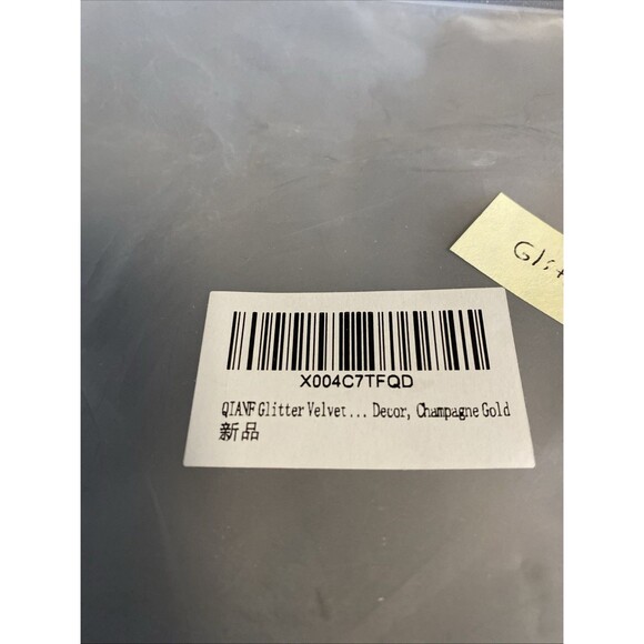 Glitter Gold Wired Ribbon 2.5 In X 10 Yards Ribbon With Metallic Edge Gift - Picture 4 of 4